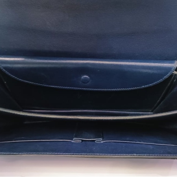 Vintage Hermes Navy Blue Leather Crossbody / Shoulder Bag - Picture 13 of 15